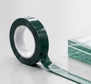 چسب دما بالا Green یونکس عرض 3سانتی متر طول 33 متر مناسب صنعت شیشه و حرارت بالا